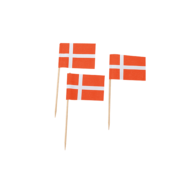 Billede af Danske Flag På Pind 144 Stk.