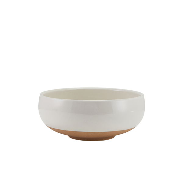 Genware Kava White Stent&oslash;js Sk&aring;l Med Buet Form 14,5 Cm
