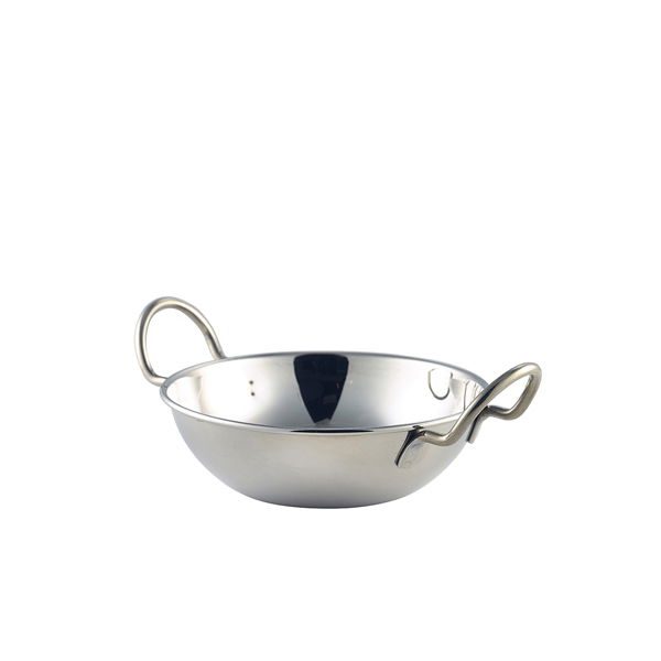 Stainless Steel Balti Fad 13 Cm 5" Med Håndtag