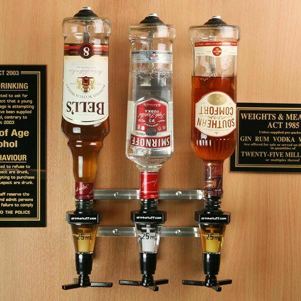 FGXY Getränkespender Für Die Wand - Flaschenhalter Für 4 Weine Mit Zapfsystem