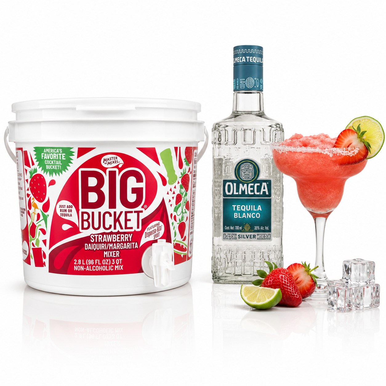 Big Bucket Strawberry Margarita Drinkspakke
