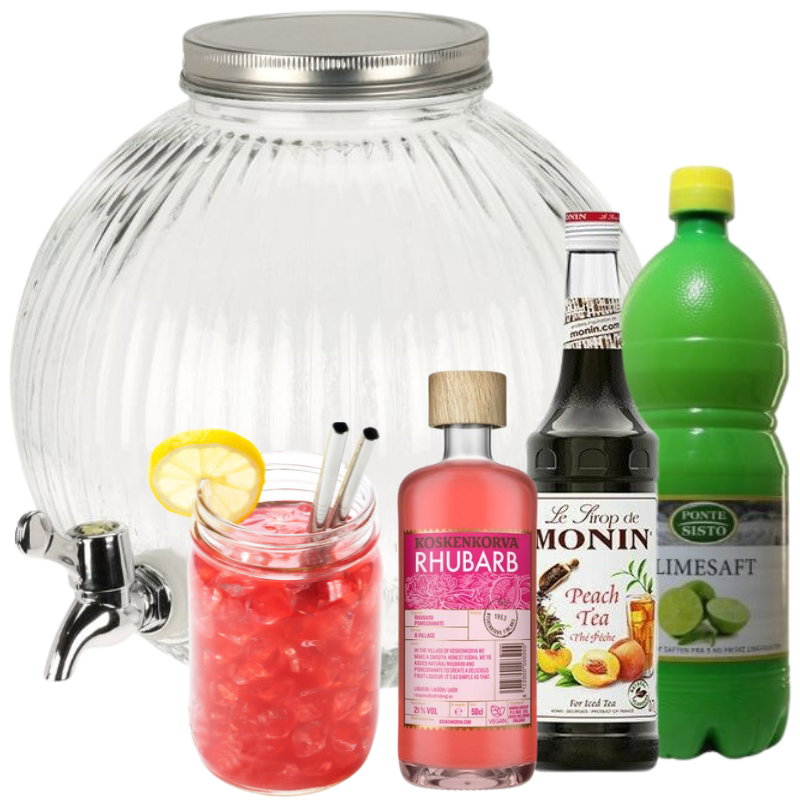 Peach Rhubarb Lemonade Dispenser Drinkspakke