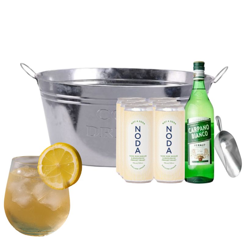 Vermouth og Lemon Strandpakke/drinkspakke
