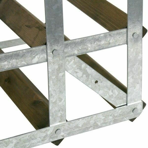 Traditionelle Træ Vin Reol Mørk Eg 42 Flasker