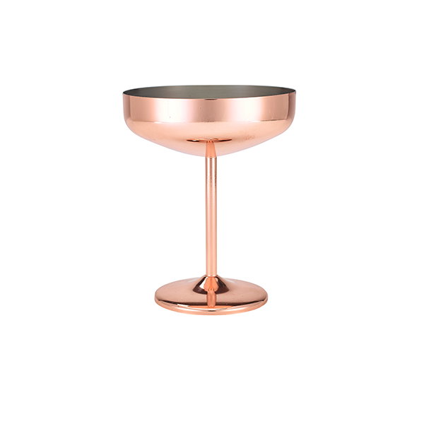 Kobberbelagt Cocktail Coupe Glas 30cl Genware