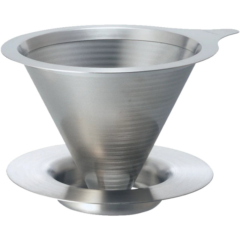 Dobbelt Filter Metal Dripper 01 / Sølv Hario