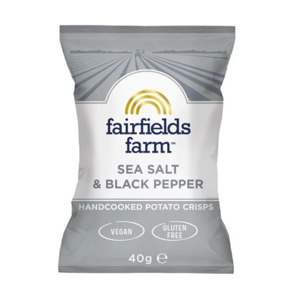 Fairfields Gourmet Chips, Salt & Black Pepper 40 g