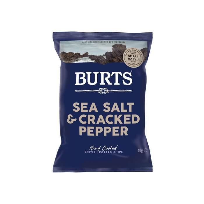 Burts Chips Sea Salt & Crushed Peppercorns 40 g