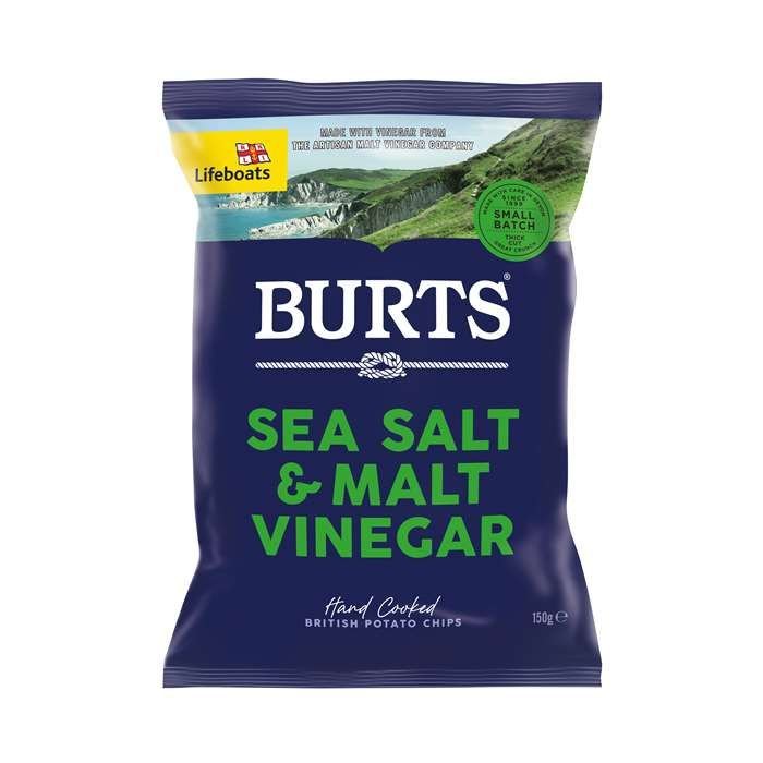Burts Chips Sea Salt & Malted Vinegar 150 g