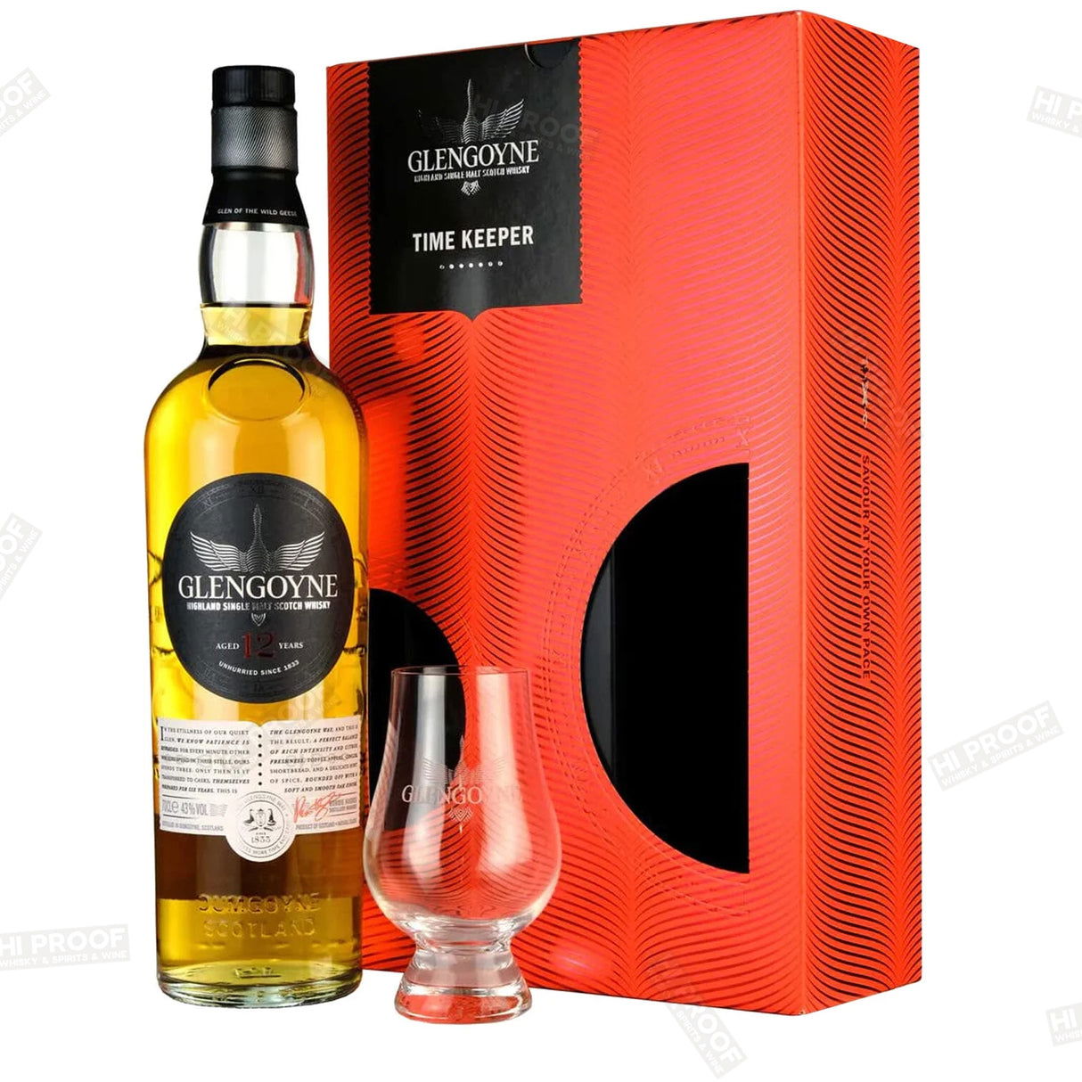 Glengoyne 12 Years Time Keeper + Glass 43% Fl 70