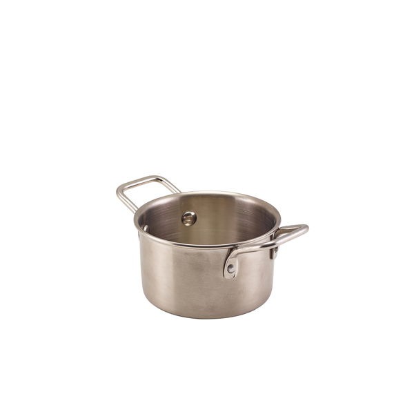 Genware Mini Stainless Stålkasserolle 10 x 5,8 Cm