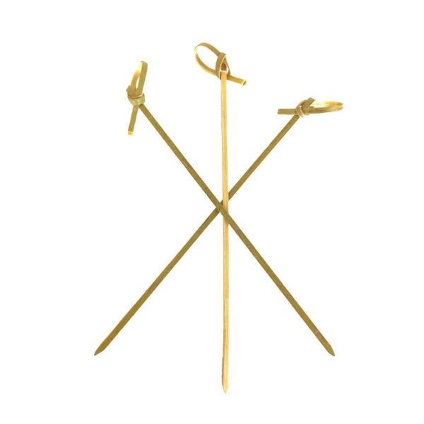 Bambus Stick med knude 15 cm - 250 stk