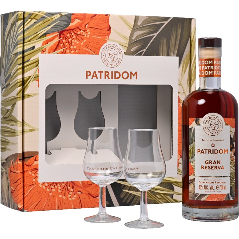 Gaveæske Patridom Grav Reserve m 2 Glas Fl 70