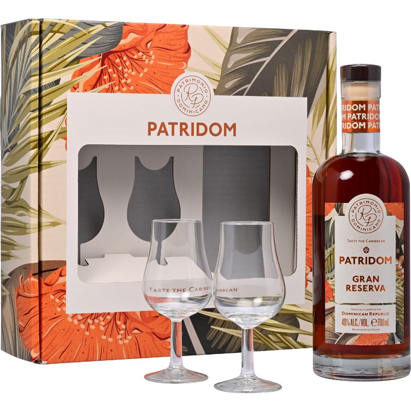 Gaveæske Patridom Grav Reserve m 2 Glas Fl70