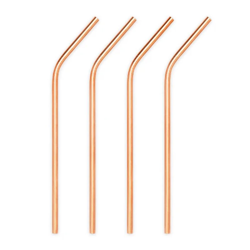 Barprofessional Metalsugerør 6mm 4 Stk Kobber