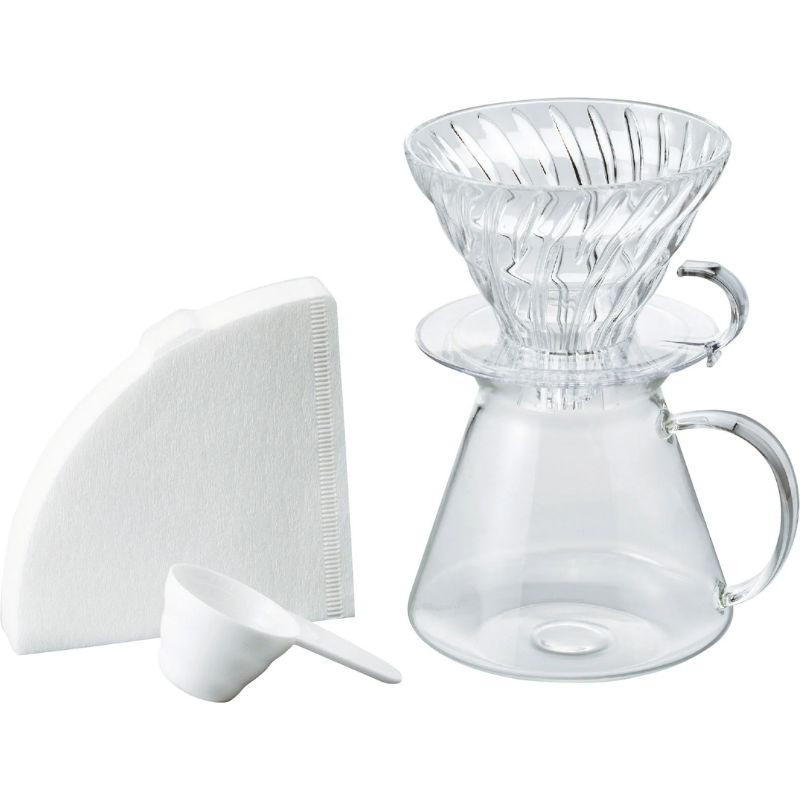 V60 Glas Dripper & Server Sæt