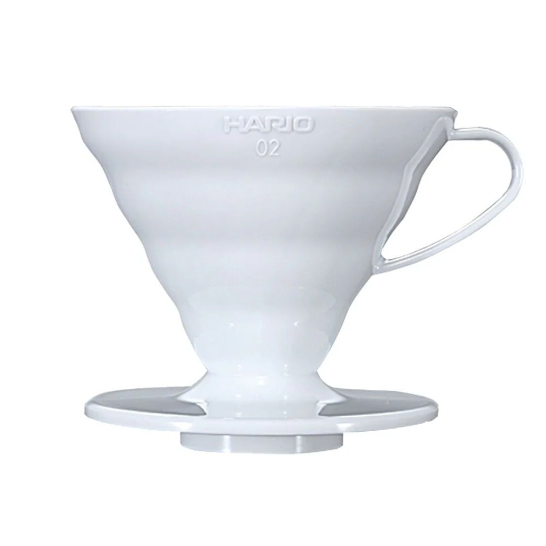 Hario V60 Plastic 02 Dripper Hvid