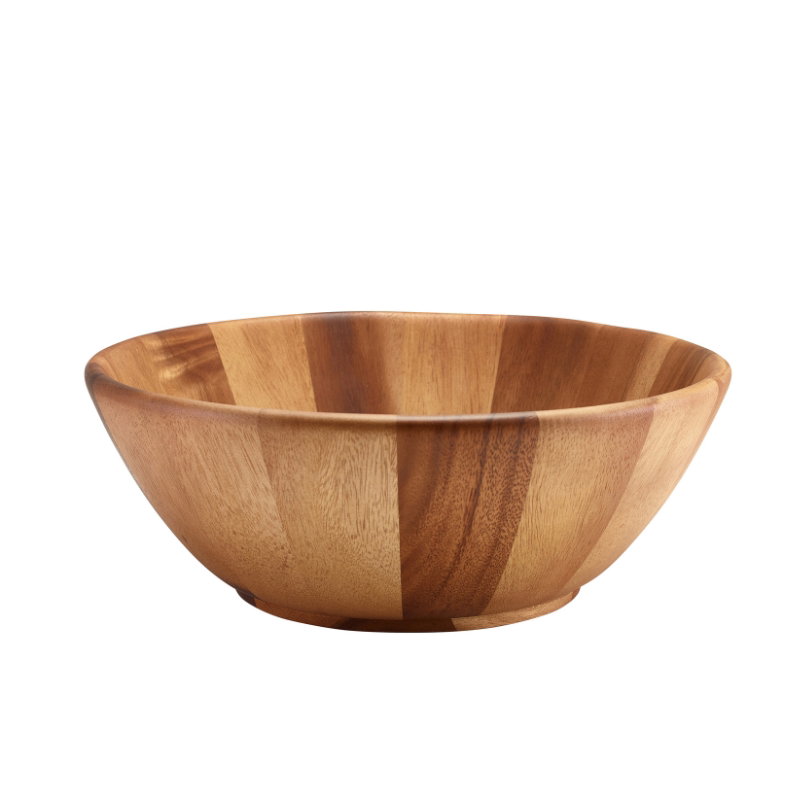 Genware Acacia Wood Sk&aring;l &Oslash;33 x 12 Cm