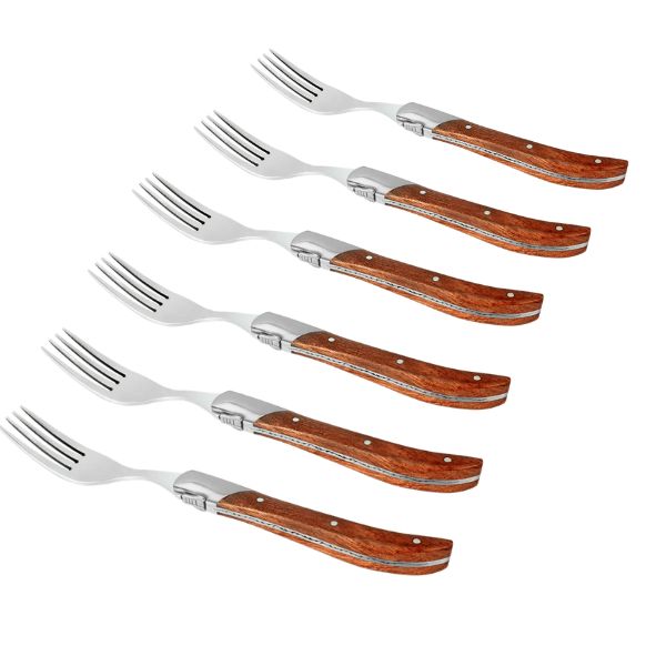 Hâws Laguiole Steak Gafler Rosewood (6stk)