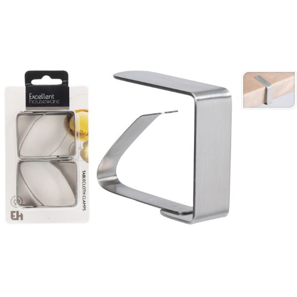 Excellent Houseware Ståldugsclips 4 stk.