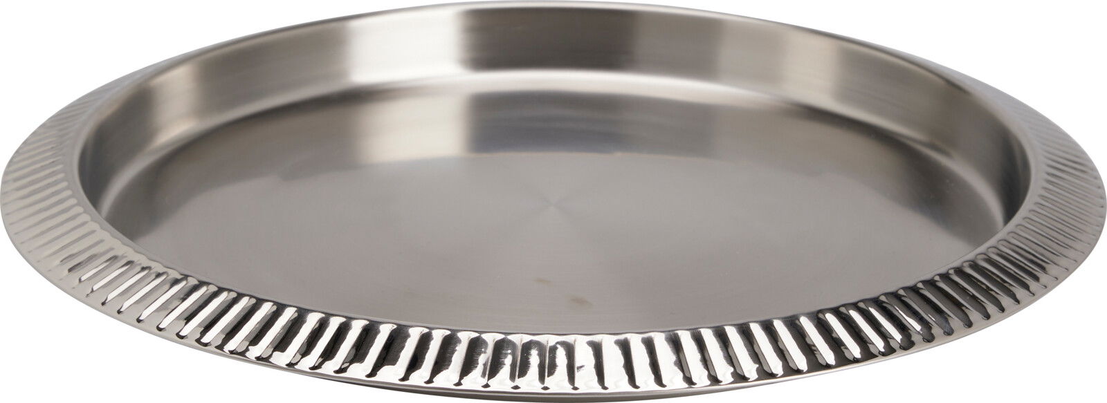 Serveringsbakke høj kant 35cm riflet