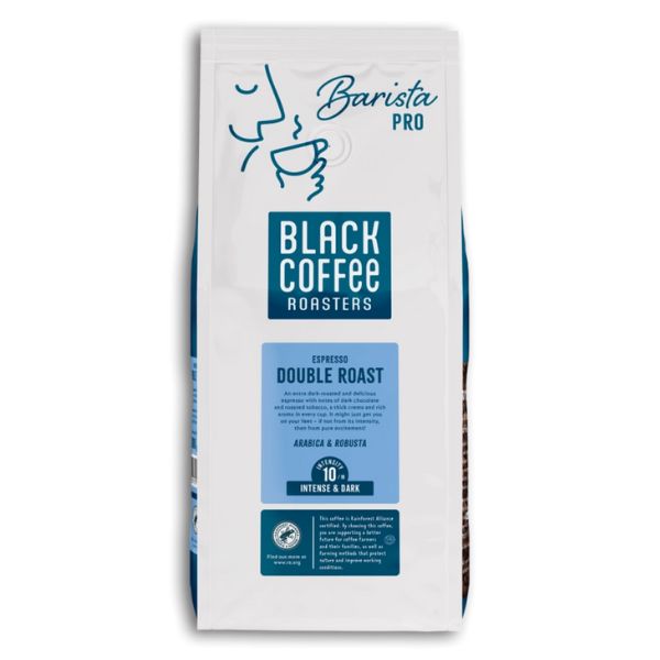 Sort Kaffe Roasters Pro Double Roast Espresso 1 Kg Hele Bønner