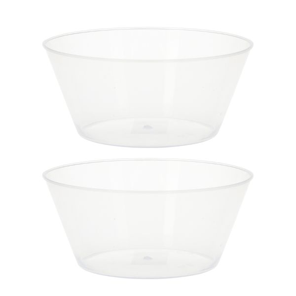 Plastskåle 750ml Pp 2stk. Gennemsigtig