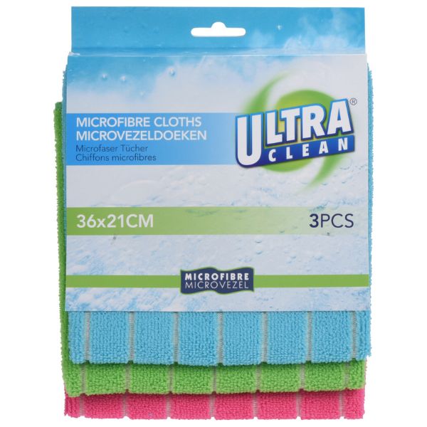 Mikrofiberklud Sæt 3 Stk