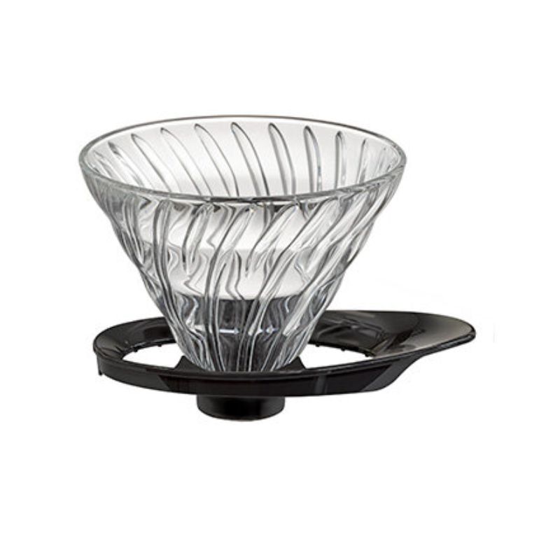 V60 Glasdripper 02 / Sort Hario